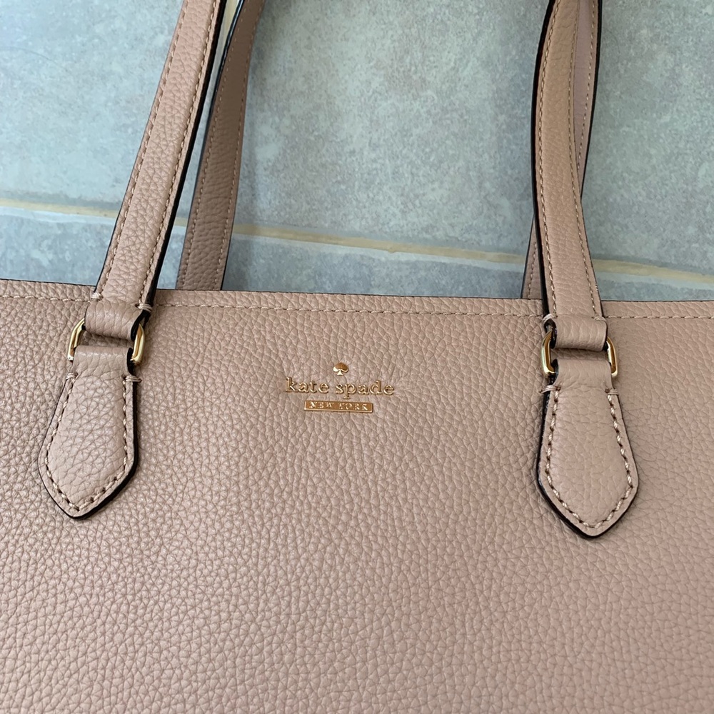 KATE SPADE JACKSON STREET JANA GINGER TEA TOTE BAG - Picture 8 of 8